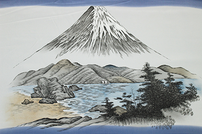 富士山と山水　ﾌﾞﾙｰｸﾞﾚｰ