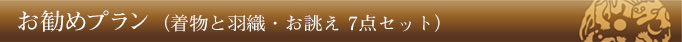 お勧めプラン